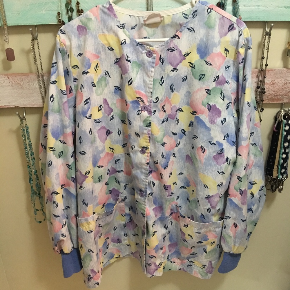 Water Color Scrub Jacket